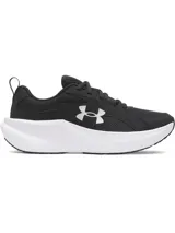 Championes de running Under Armour modelo Assert 11, color negro con entresuela blanca y logo de la marca en el lateral. Confeccionados con parte superior de malla transpirable y superposiciones sintéticas.