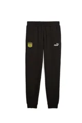 Pantalon de jogging Puma color negro, con el escudo del Club Atlético Peñarol en la pierna derecha y el logo de la marca en la izquierda. Cuenta con cintura elastizada y puños en los tobillos.