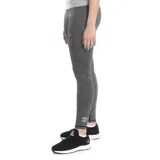 Calza deportiva larga de tiro alto en color gris melange, con ajuste ceñido al cuerpo y costuras reforzadas.