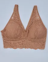 Pack de dos bralettes de encaje, marca Jessica Simpson. Uno color rosado y otro color azul.