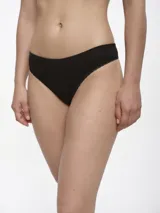 Colaless color visón con detalle de encaje en la cintura y logo bordado en el lateral.