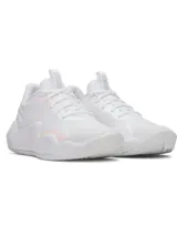 Championes Under Armour modelo Ace Low 2, color blanco, con parte superior de jacquard tejido transpirable, puntera de goma y amortiguación UA HOVR.