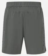 Bermuda deportiva Get Over confeccionada en tejido tecnológico de microfibra con elasticidad. Presenta cintura elástica con cordón interno de ajuste, bolsillos laterales y detalle de estampa reflectiva en el lateral. Diseño ligero y de secado rápido.