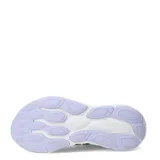 Championes de running New Balance modelo 460 para mujer, color negro con malla transpirable. Presentan el logo 'N' lateral en color violeta con borde iridiscente y entresuela blanca gruesa.