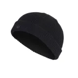 Gorro de lana negro con logo de Adidas bordado en el frente.