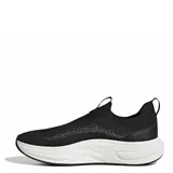 Championes Adidas Cloudfoam Cuxxion de hombre, color negro con las clásicas tres tiras blancas en los laterales y suela blanca amortiguada. Diseño sin cordones de tipo slip-on con capellada de tejido técnico transpirable.