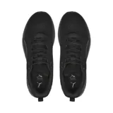 Championes Puma Resolve Modern color negro, con logo plateado en el lateral.