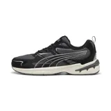 Championes Puma Milenio Tech 2000 SD, de color negro con detalles en gris y suela blanca, ideales para running y training.