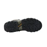 Botas de trekking Columbia modelo Newton Ridge Plus II, color marrón con detalles en negro y gris. Diseño impermeable con cordones, suela de goma con relieve para mayor tracción y refuerzos en el talón.