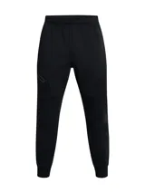 Pantalón de jogging Under Armour de corte ajustado, confeccionado en tejido de doble punto elástico y transpirable. Presenta cintura elástica con cordón interno, bolsillos laterales abiertos y un bolsillo lateral adicional con cierre termosellado. Incluye el logo de la marca sutilmente aplicado en el muslo.