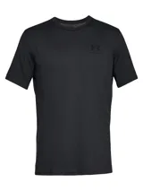 Remera de manga corta Under Armour, color negro, con cuello redondo y logo de la marca estampado en el pecho en tono sobre tono.