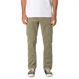 Pantalón Katin modelo Corey Corduroy, de corte recto ajustado y color verde, confeccionado en pana con textura de 16 hilos.