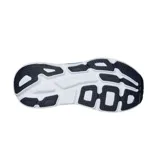 Championes de running Hoka Bondi 7, color celeste con detalles en amarillo y blanco.