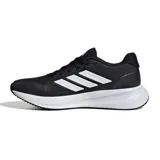 Championes Adidas Runfalcon 5, color negro con detalles blancos, ideales para running y uso diario.