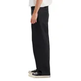 Pantalón de jean negro de corte recto.