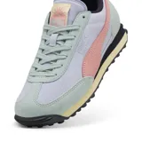 Championes Puma Easy Rider Weathered, color lila con detalles en verde agua y rosa coral.