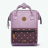 Mochila Cabaia Adventurer Parme de 23 litros, impermeable y vegana, con sistema MOLLE, compartimento acolchado para tablet o PC, correa para sujetar a la maleta y tirantes acolchados antitranspirantes.