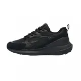 Championes Lacoste modelo L003 Evo, de diseño deportivo y urbano en color negro. Presentan una combinación de paneles de malla y superposiciones sintéticas, con el logo de la marca grabado en el lateral y una suela robusta que brinda soporte y estilo.