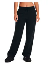 Pantalón de jogging Under Armour color negro, confeccionado en mezcla de algodón y poliéster con interior de forro polar ultrasuave. Cuenta con cintura elástica con cordón ajustable y bolsillos laterales abiertos.