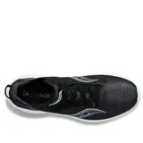 Championes de running Saucony Kinvara 14, color negro con detalles en blanco y plateado.