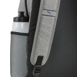 Mochila Puma Phase III, color gris melange, con logo y felino en negro en el bolsillo frontal. Presenta un compartimento principal amplio y un bolsillo frontal con cierre.
