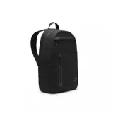Mochila Nike Elemental Premium de diseño minimalista en color negro. Cuenta con un compartimento principal amplio con cierre de doble cursor, un bolsillo frontal vertical con cierre sellado y logo de la marca sutilmente aplicado en la parte inferior.