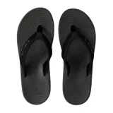 Ojotas Rip Curl modelo Tunnels Bloom de color negro, con diseño ergonómico de suela texturizada y tiras de dedo con el logo de la marca estampado.