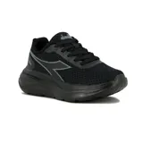 Championes de running Diadora modelo Glace, color negro, confeccionados en tejido knit transpirable con suela de phylon para mayor amortiguación.