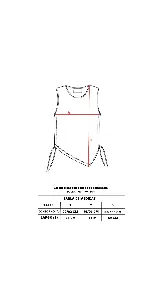 Musculosa negra con cuello redondo y corte asimétrico con jaretas laterales regulables que permiten ajustar el largo y el volumen.