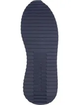 Zapatillas de running Tommy Hilfiger blancas con detalles en azul y rojo.