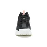Zapatillas Caterpillar Intruder Lite para mujer, color negro con detalles en rosa y suela chunky blanca.