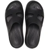 Sandalias de plataforma Crocs modelo Getaway Platform H-Strap, color negro, con diseño de tiras en forma de H y suela elevada.