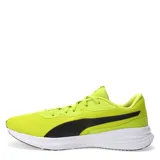 Championes de running Puma Night Runner V3, color azul marino con detalles en blanco. Presentan una parte superior de malla transpirable, cierre con cordones y suela con amortiguación SOFTFOAM+ para mayor comodidad.