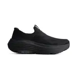 Championes deportivos Skechers modelo Max Cushioning Endeavour, color negro. Diseño slip-on sin cordones con tecnología de calce fácil, capellada de tejido técnico transpirable y entresuela de alta amortiguación con tecnología Max Cushioning.