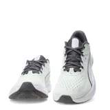 Championes de running Puma Skyrocket Lite 2, color verde claro con detalles en gris oscuro y suela blanca.