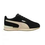Championes Puma modelo R78 Wind SD, de diseño urbano con base negra y detalles en beige. Presentan el logo de la marca en el lateral y una suela de goma con relieve.