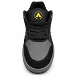 Zapatillas Airwalk modelo Brook Grey, color negro y gris con detalles en amarillo.