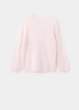 Jersey Pauli de cuello redondo y diseño recto, confeccionado en mezcla de lana y alpaca de manga larga.