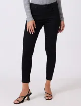 Jean modelo skinny de la marca DJeans, color azul oscuro. Presenta un diseño de tiro medio con cierre frontal y botón, además de bolsillos funcionales tanto en la parte delantera como en la trasera.