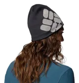 Gorro tipo beanie de Columbia, color negro con logo y nombre de la marca en gris. Cuenta con tecnología termorreflectante Omni-Heat™ Infinity para mayor retención de calor.