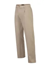 Pantalón chino RKF modelo Calen para hombre, color beige, de corte recto y diseño clásico con bolsillos laterales y presillas para cinto.
