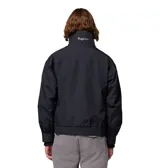 Campera técnica Columbia modelo Bugaboo II 1986, de color negro. Es una prenda 3 en 1 con capa exterior impermeable y transpirable con tecnología Omni-Tech, cierre frontal con tapeta, cuello alto, puños ajustables con velcro y dobladillo elástico.