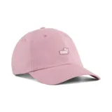 Gorra tipo dad cap de la marca Puma, color rosa, con logo de la marca bordado en el panel frontal.