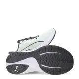 Championes de running Puma Skyrocket Lite 2, color verde claro con detalles en gris oscuro y suela blanca.