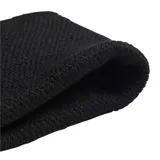 Par de muñequeras deportivas Adidas color negro, con logo bordado en blanco.