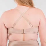 Soutien strapless color piel, con aro y copa, confeccionado con tela reforzada con fibra LYCRA®.