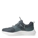 Championes Topper modelo Cirse, color azul piedra con detalles en beige. Confeccionados en malla transpirable con refuerzos sintéticos, cierre con cordones y suela blanca de alto impacto.