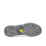 Championes de trail running Merrell modelo Moab Speed 2 Sport, color gris con detalles en beige y gris oscuro. Presentan empeine de nailon ripstop y TPU, entresuela de espuma FloatPro y suela Vibram TC5+ con tacos de tracción para un agarre excepcional.