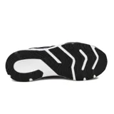 Championes de running Asics Gel-Kimera, color negro con entresuela blanca y detalles plateados.