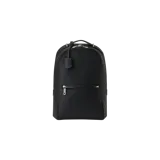 Mochila Boss modelo Madison, color negro, con cierre de cremallera metálica, bolsillo frontal y diseño minimalista.